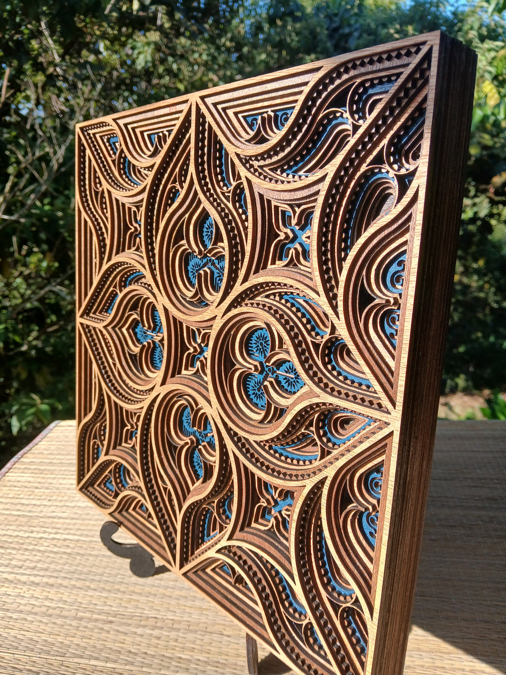 GOTHIC 3D pine wood Mandala