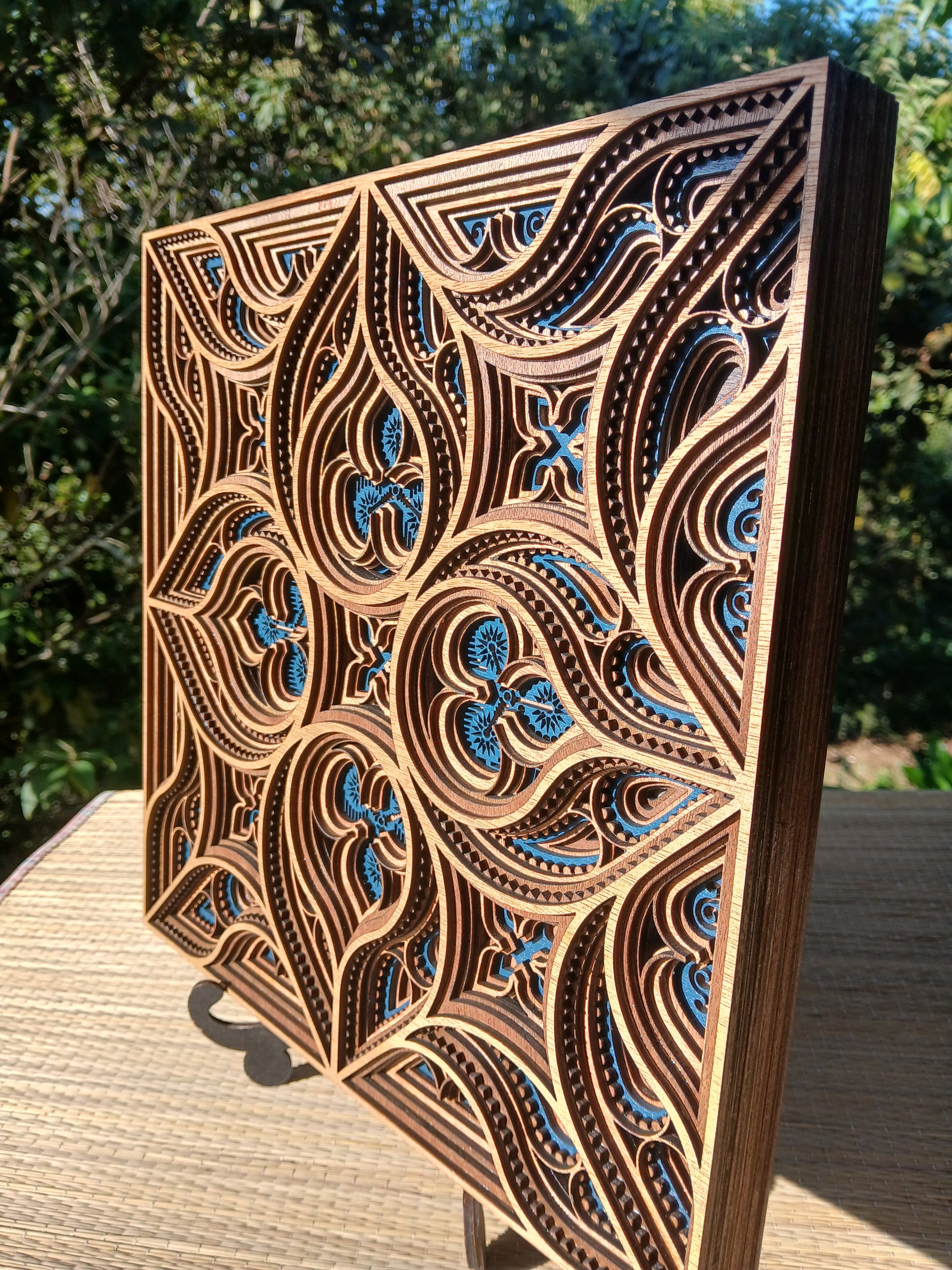 GOTHIC 3D pine wood Mandala