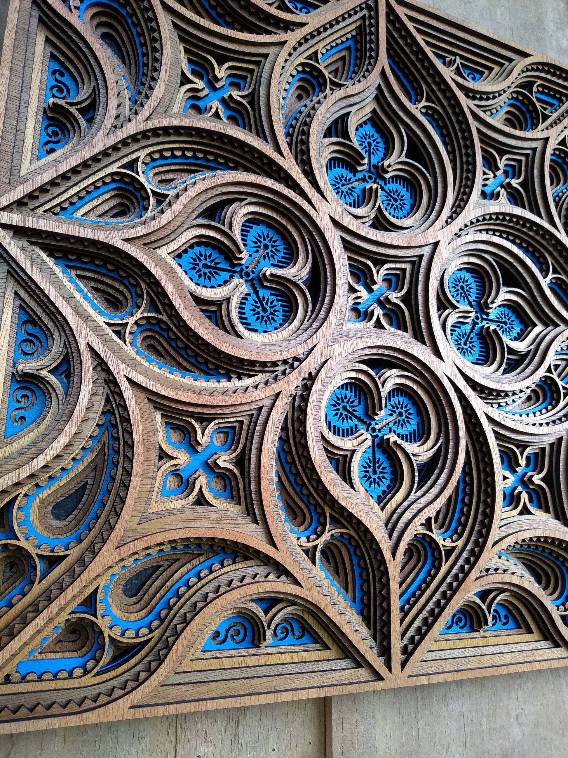 GOTHIC 3D pine wood Mandala