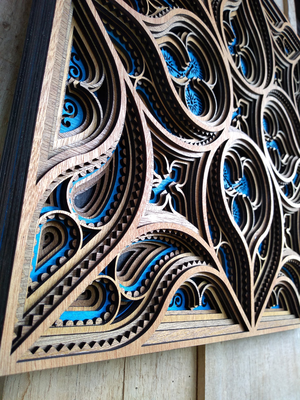 GOTHIC 3D pine wood Mandala