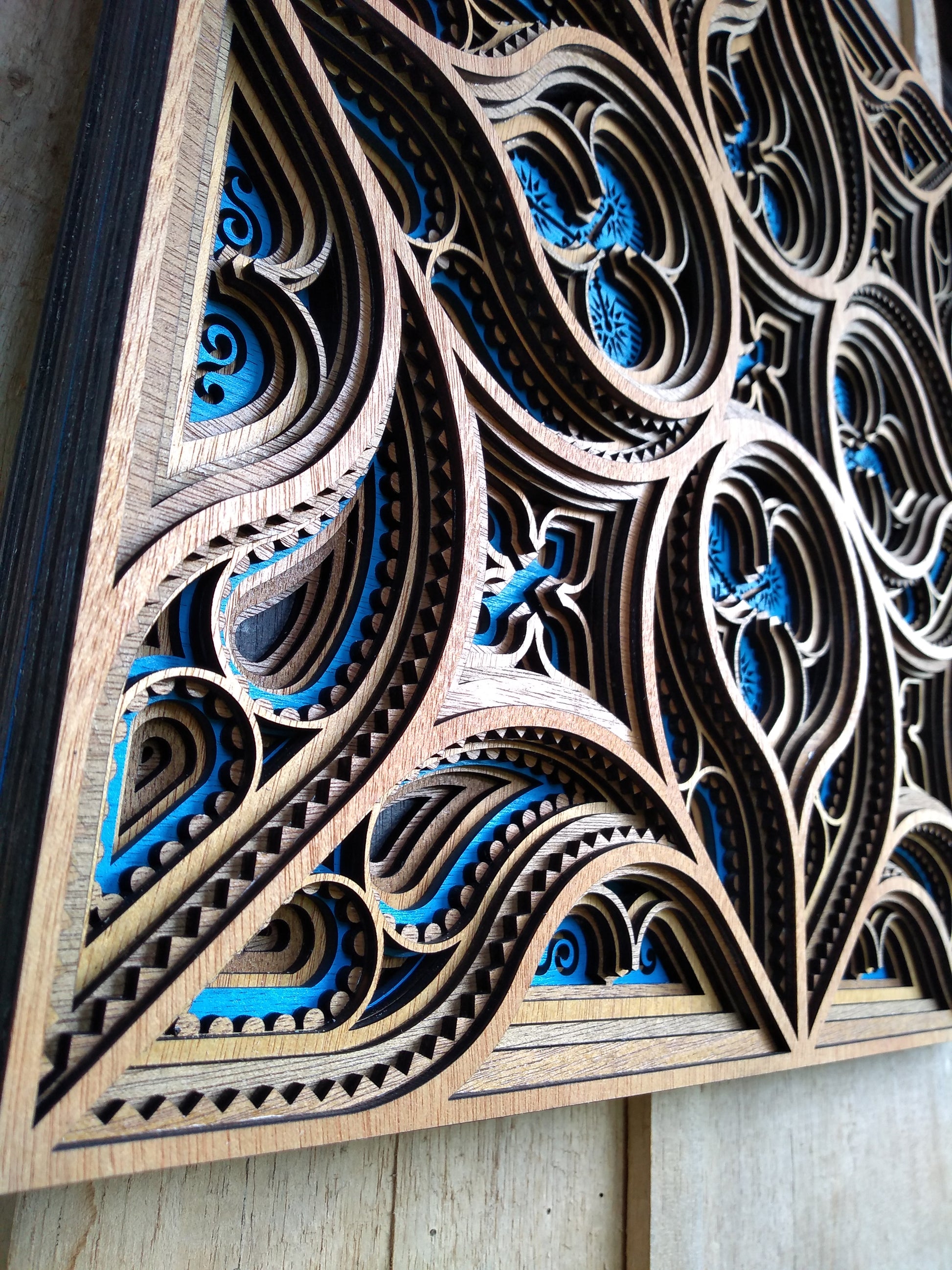 GOTHIC 3D pine wood Mandala