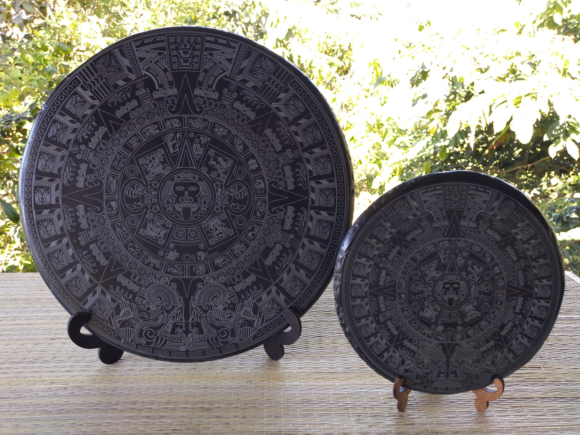 SLATE IMAGE – Aztec Sun Stone