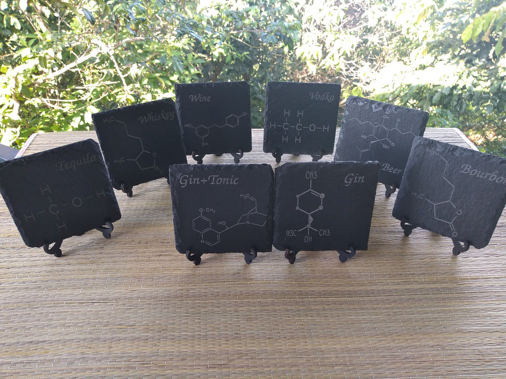 Slate Coasters - ALCOHOL FORMULAS