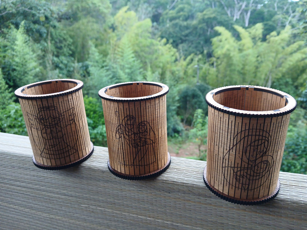 Flexible Wooden Cups