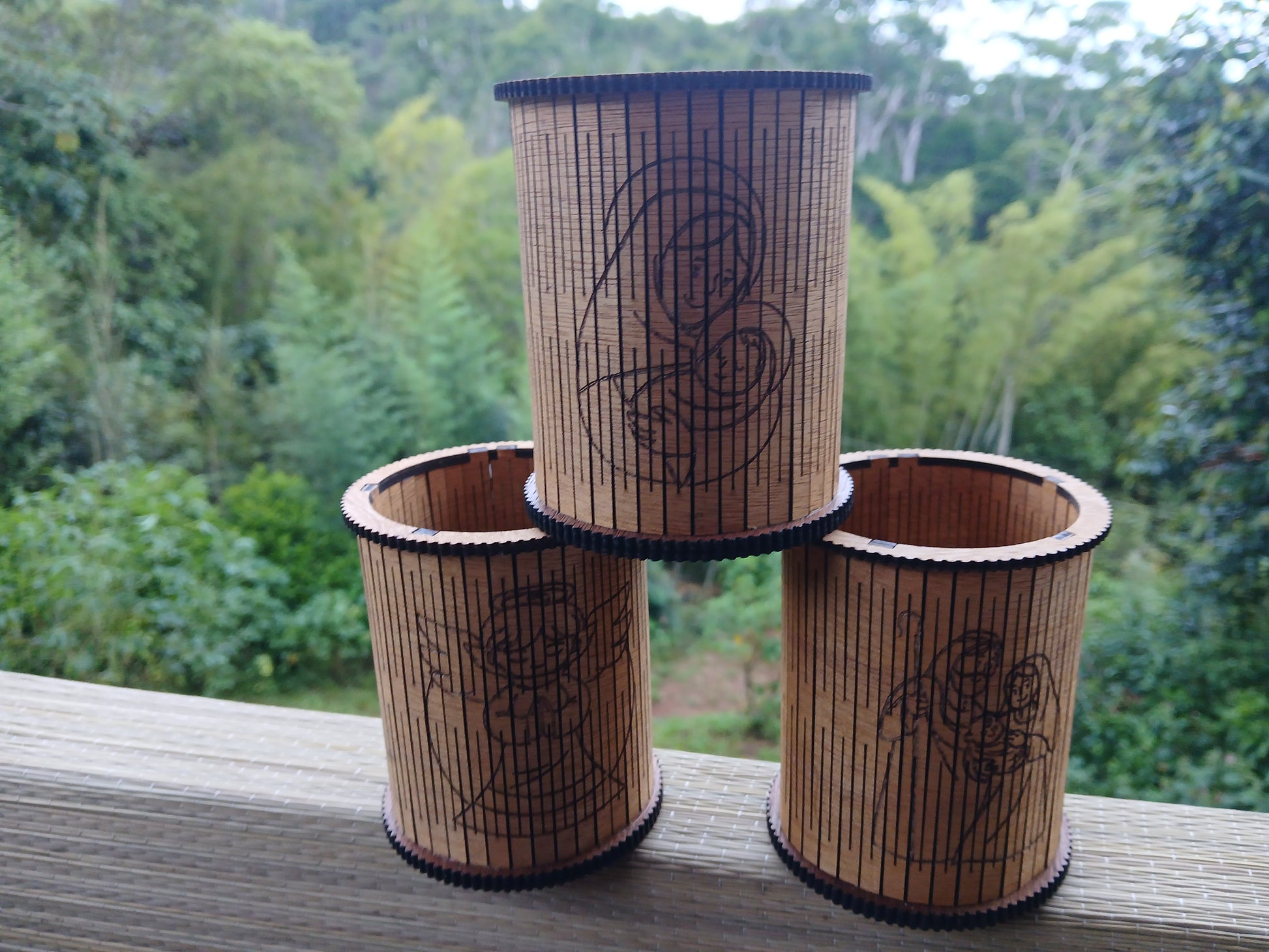 Flexible Wooden Cups